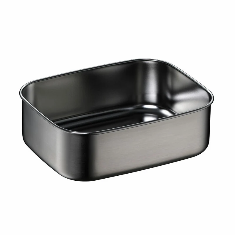 THERMOS Essensbehälter TC SANDWICH BOX, Lunchbox, Brotdose, Edelstahl, Saphire Blue, 0.8 L, 4168259080
