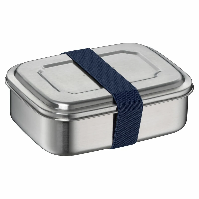 THERMOS Essensbehälter TC SANDWICH BOX, Lunchbox, Brotdose, Edelstahl, Saphire Blue, 1 L, 4168259100