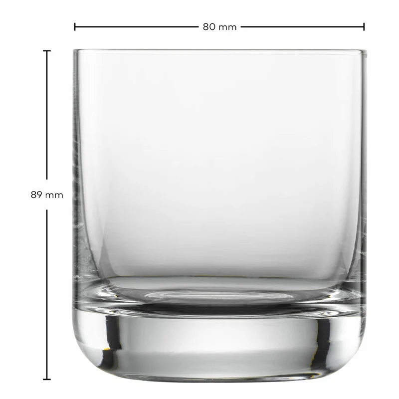 Schott Zwiesel Whiskybecher Simple 6er Set, Kristallglas, Transparent, 285 ml, 123664
