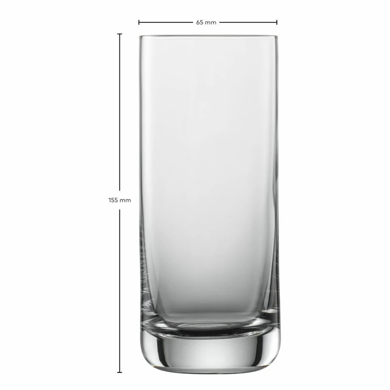 Schott Zwiesel Longdrinkglas Simple 6er Set, Kristallglas, Transparent, 390 ml, 123665