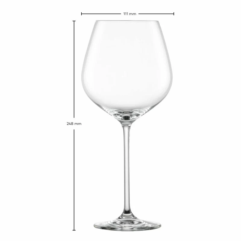 Schott Zwiesel Burgunderpokal Fortissimo 4er Set, Kristallglas, Transparent, 740 ml, 123683