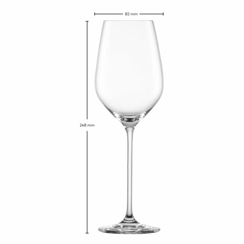 Schott Zwiesel Weißweinglas Fortissimo 4er Set, Kristallglas, Transparent, 420 ml, 123684