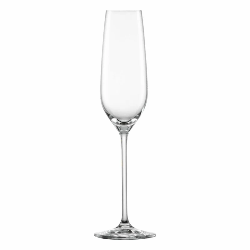 Schott Zwiesel Sektglas Fortissimo 4er Set mit Moussierpunkt, Kristallglas, Transparent, 240 ml, 123686