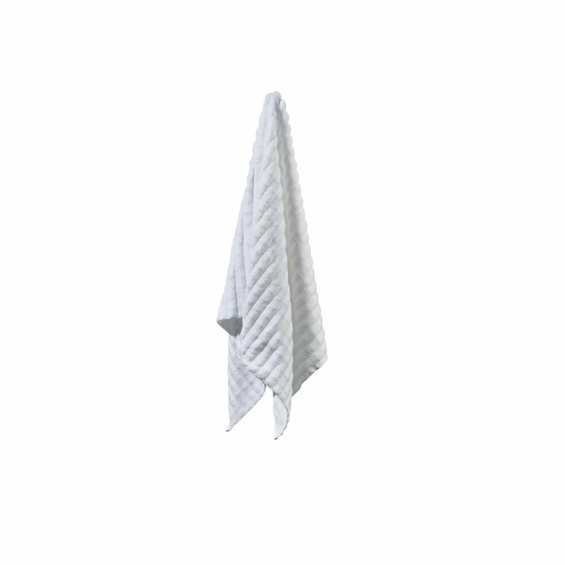 Zone Denmark Badehandtuch Inu White, 100% Baumwolle, Weiß, 70 x 140 cm, 29543