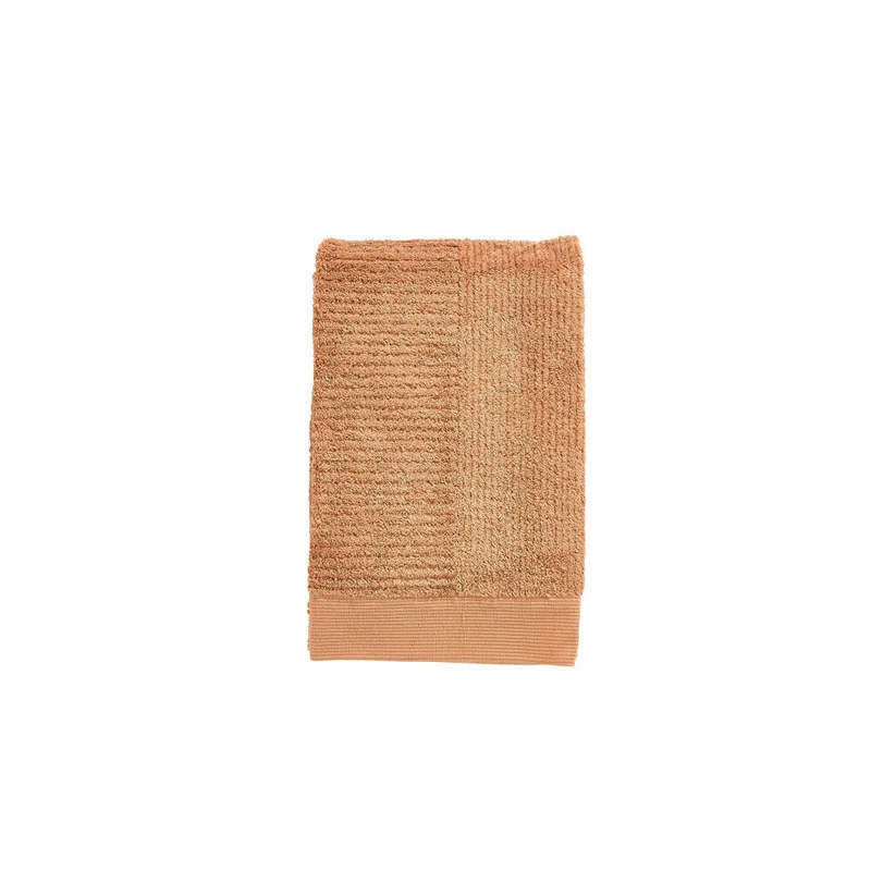 Zone Denmark Badehandtuch Classic Mandarine, 100% Baumwolle, Orange, 70 x 140 cm, 33431