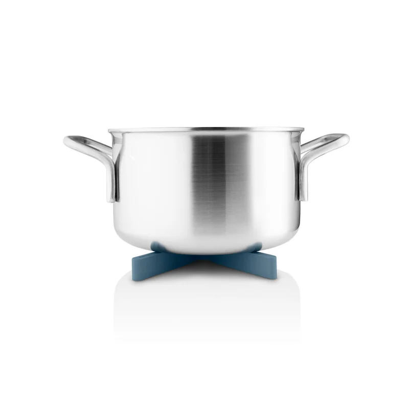 Eva Solo Untersetzer Flex, Untersetzer für Töpfe, Silikon, Dusty Blue, 21 cm, 530781