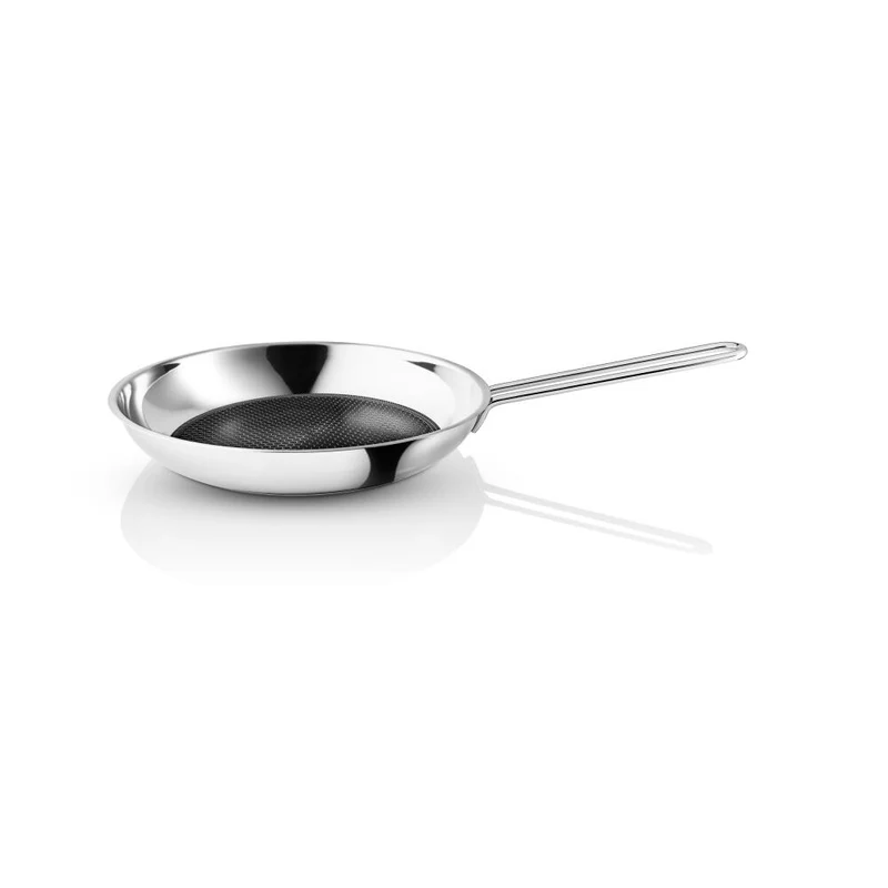 Eva Trio Stainless Steel Bratpfanne Mosaic, keramische Slip-Let-Antihaftbeschichtung, Aluminium, Edelstahl, Polished Steel, 28 cm, 260028