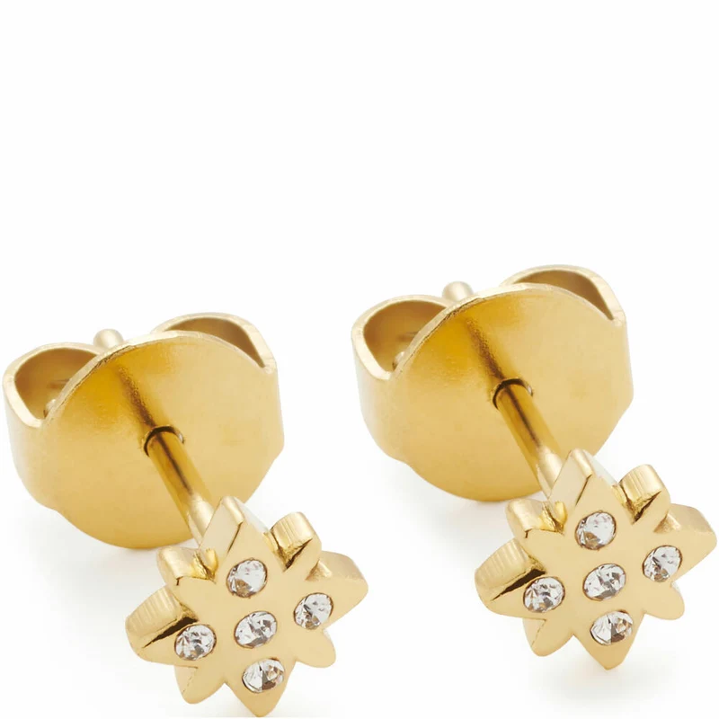 Leonardo Jewels Ohrstecker gold Campagnola CIAO, Ohrring, Ohrschmuck, Schmuck, Edelstahl IP gold, Glassteine, 024464