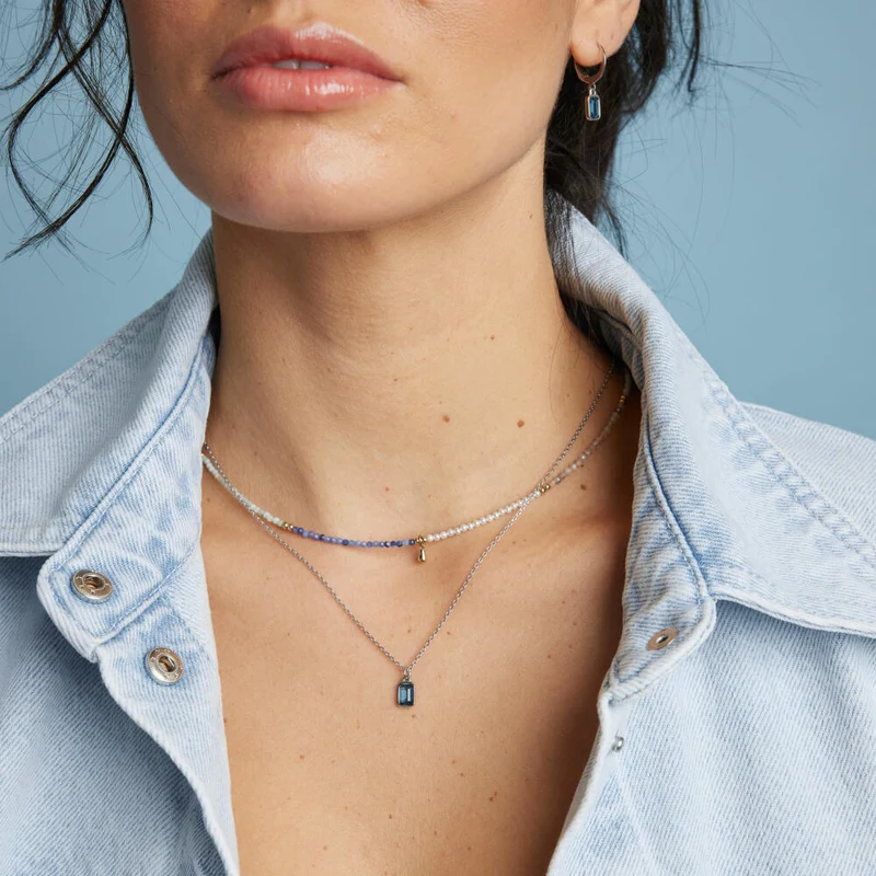 Leonardo Jewels Halskette 42 Sophia CIAO, Kette, Schmuckkette, Modeschmuck, Edelstahl, Glasstein, 024473