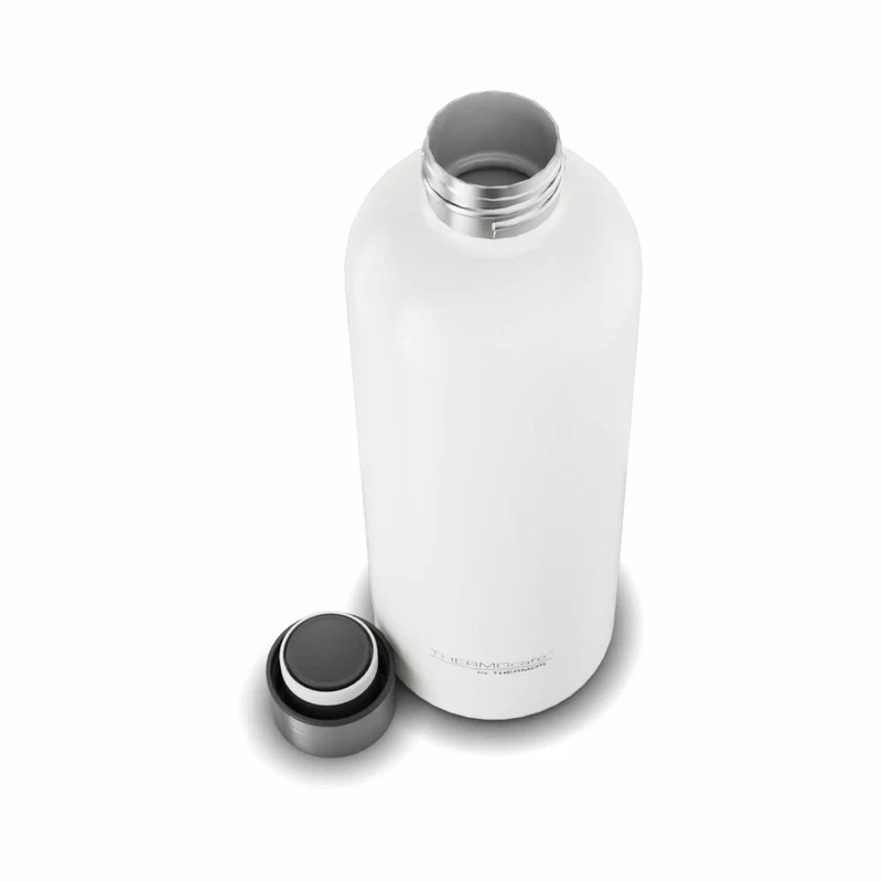 THERMOS Isolier-Trinkflasche TC DAILY BOTTLE, Thermosflasche, Isoflasche, Flasche, Edelstahl, White Mat, 700 ml, 4200211070