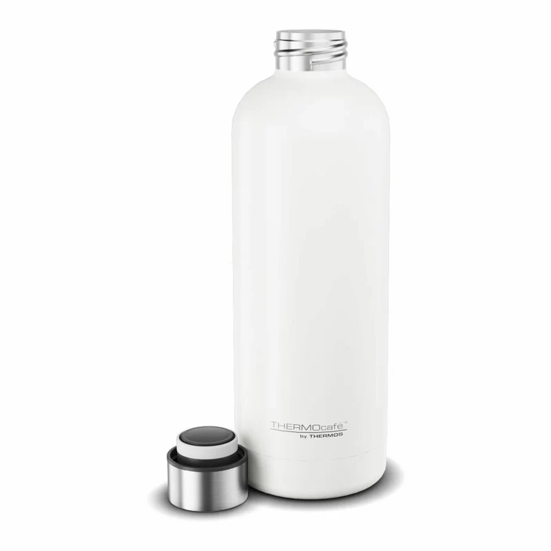 THERMOS Isolier-Trinkflasche TC DAILY BOTTLE, Thermosflasche, Isoflasche, Flasche, Edelstahl, White Mat, 700 ml, 4200211070