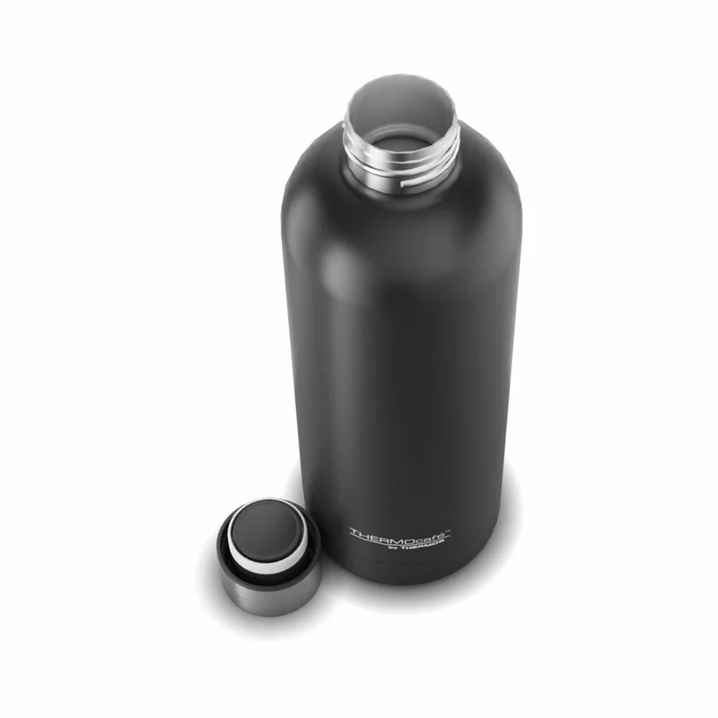 THERMOS Isolier-Trinkflasche TC DAILY BOTTLE, Thermosflasche, Isoflasche, Flasche, Edelstahl, Black Mat, 700 ml, 4200232070