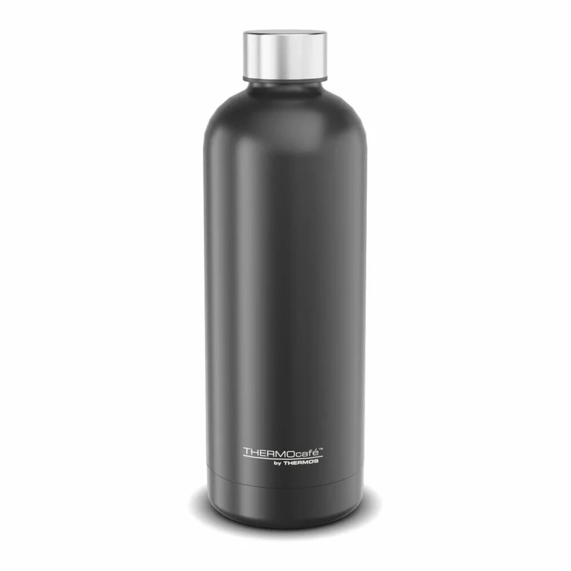 THERMOS Isolier-Trinkflasche TC DAILY BOTTLE, Thermosflasche, Isoflasche, Flasche, Edelstahl, Black Mat, 700 ml, 4200232070