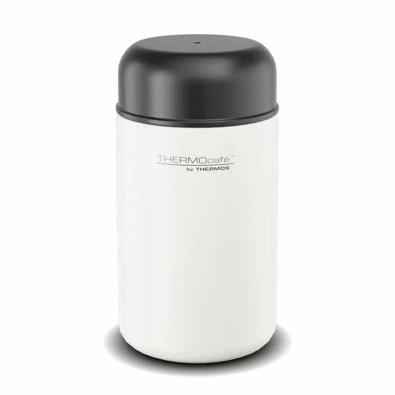 THERMOS Isolier-Speisegefäß TC DAILY FOOD JAR, Speisebehälter, Thermobehälter, Edelstahl, White Mat, 400 ml, 4201211040