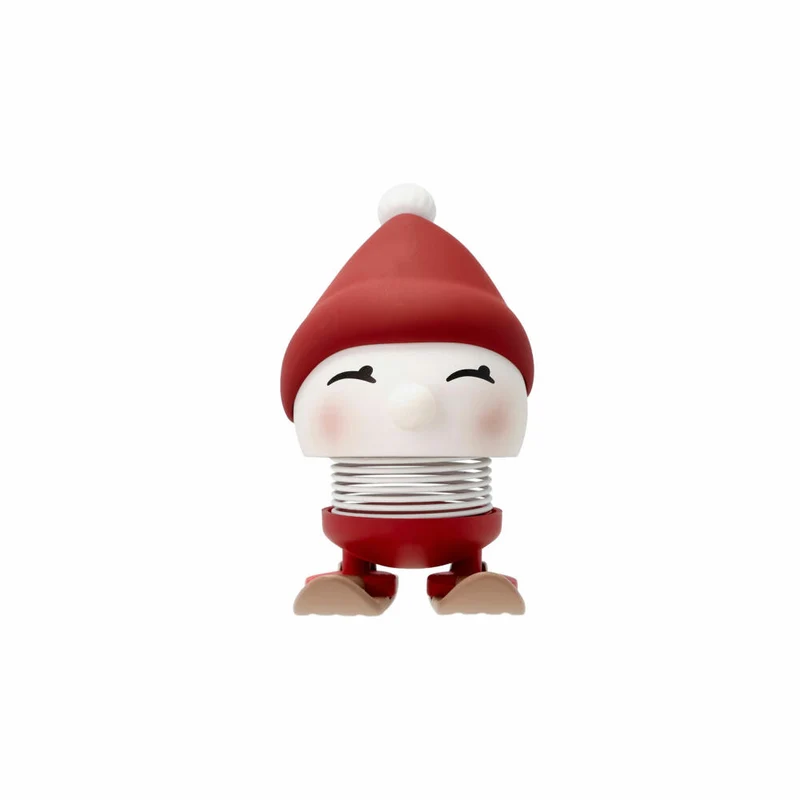 Hoptimist Dekofigur Skiing Bimble S Berry, Wackelfigur, ABS-Kunststoff, Stahl, Rot, 7.2 cm, 29566