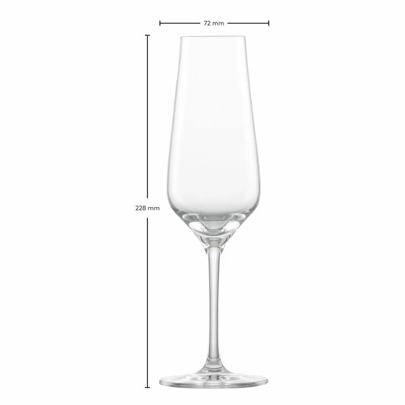 Zwiesel Glas Sektglas Bouquet 2er Set mit Moussierpunkt, Kristallglas, Transparent, 247 ml, 123740