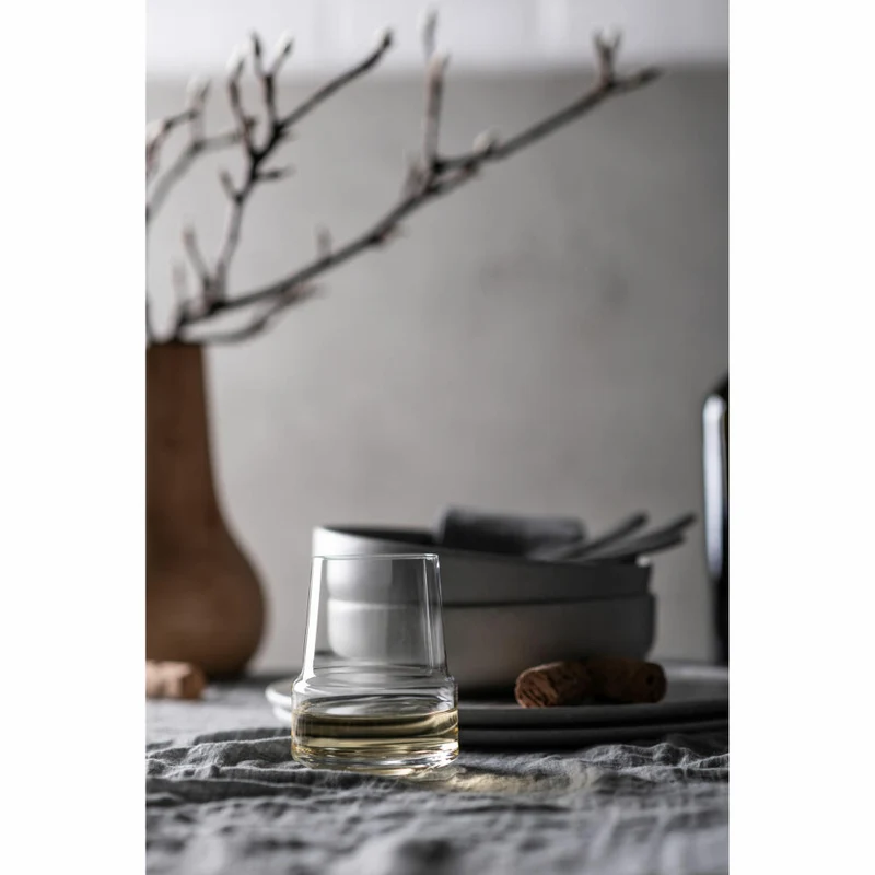 Zwiesel Glas Weißwein Tumbler Level 2er Set, Kristallglas, Transparent, 378 ml, 123913