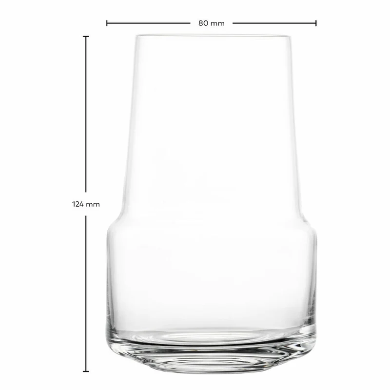 Zwiesel Glas Sekt Tumbler Level 2er Set, Kristallglas, Transparent, 412 ml, 123914