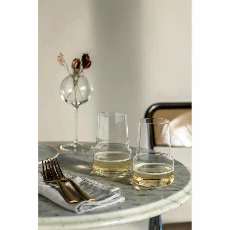 Zwiesel Glas Sekt Tumbler Level 2er Set, Kristallglas, Transparent, 412 ml, 123914
