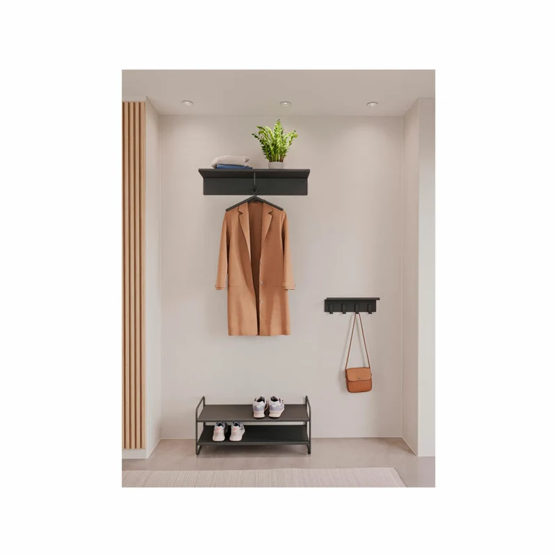Zone Denmark Flurregal A-Hallway Shelf Black, Stahl, Schwarz, 40 x 11.5 x 15 cm, 33535