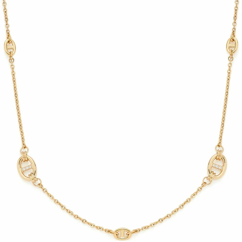 Leonardo Jewels Halskette 80 gold Herma, Kette, Schmuckkette, Modeschmuck, Edelstahl IP, Zirkonia, 024296