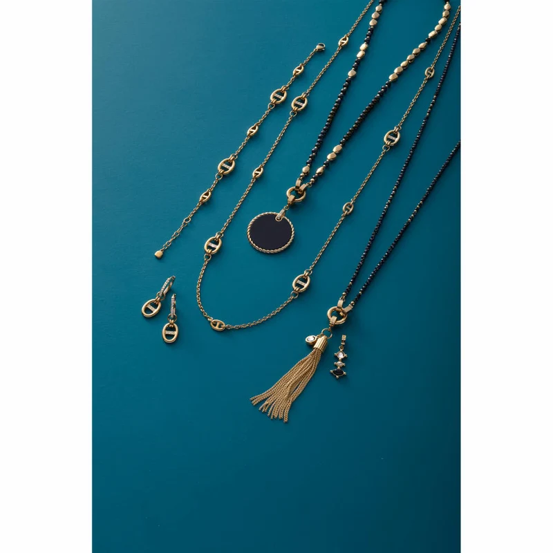 Leonardo Jewels Halskette 80 gold Herma, Kette, Schmuckkette, Modeschmuck, Edelstahl IP, Zirkonia, 024296
