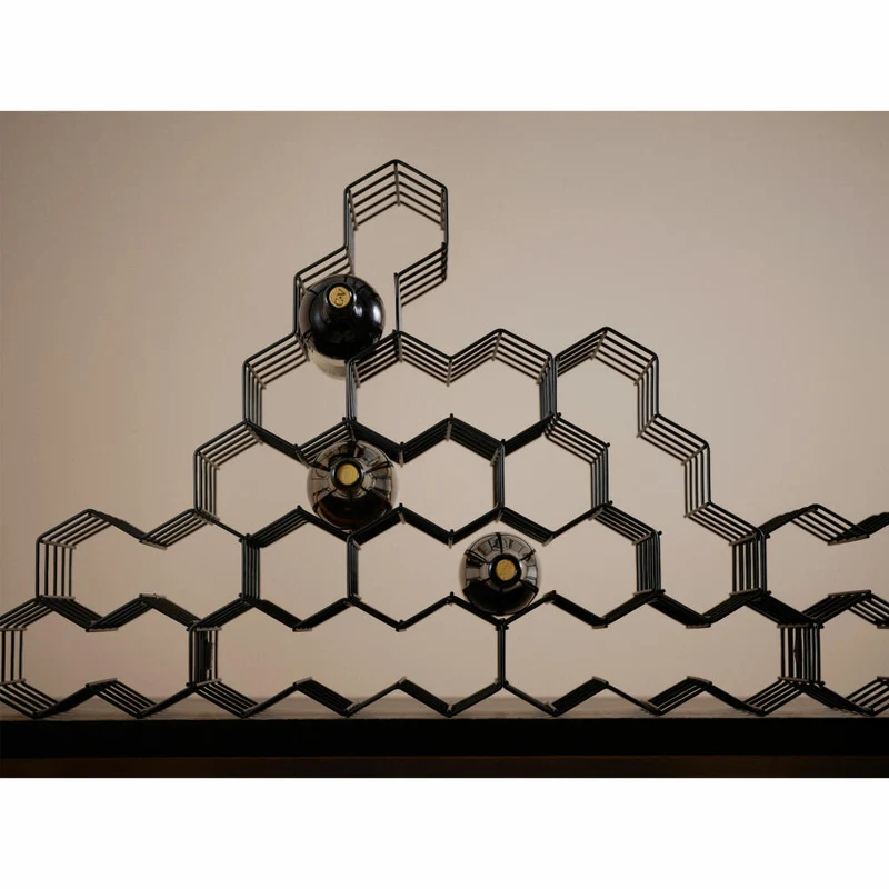 Zone Denmark Weinregal Rocks Black, Flaschenregal, Stahl, Schwarz, 28.8 cm, 29719