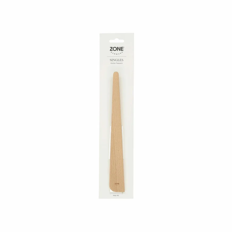 Zone Denmark Küchenpinzette Singles, Küchenzange, Buchenholz, Natur, 26 cm, 30693
