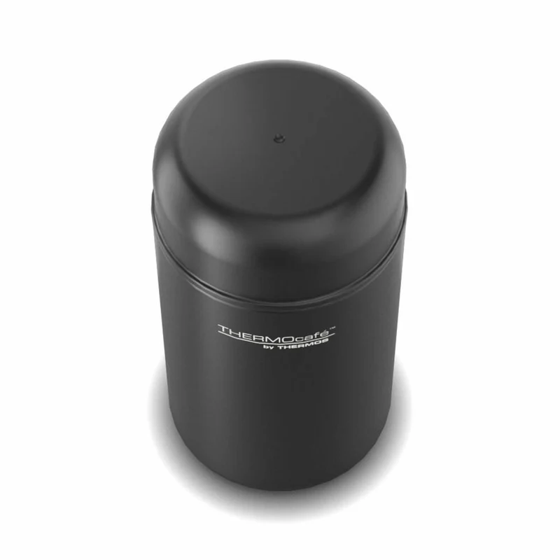 THERMOS Isolier-Speisegefäß TC DAILY FOOD JAR, Speisebehälter, Thermobehälter, Edelstahl, Black Mat, 400 ml, 4201232040