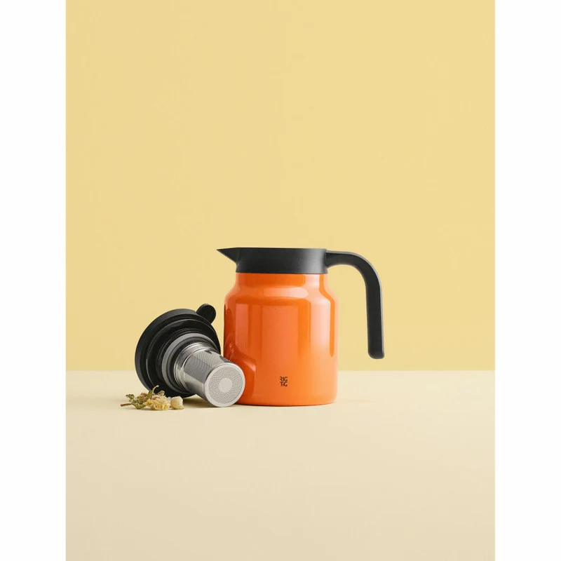 Rig-Tig Isolierkanne Therm-It, Edelstahl, Kunststoff, Orange, 900 ml, Z00456-2