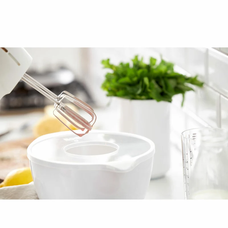 Rosti Schüssel Margrethe New mit Spritzschutzdeckel, Durostima, Weiß, 3 L, 29919