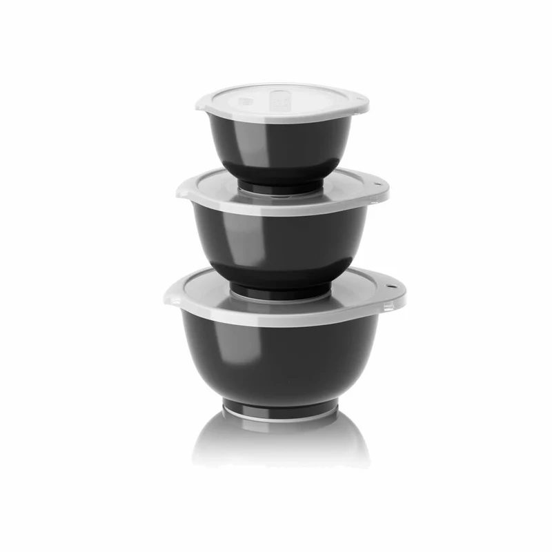 Rosti Mini-Schüssel-Set Margrethe New 6-tlg., Durostima, Schwarz, 0.25 + 0.5 + 0.75 L, 29926