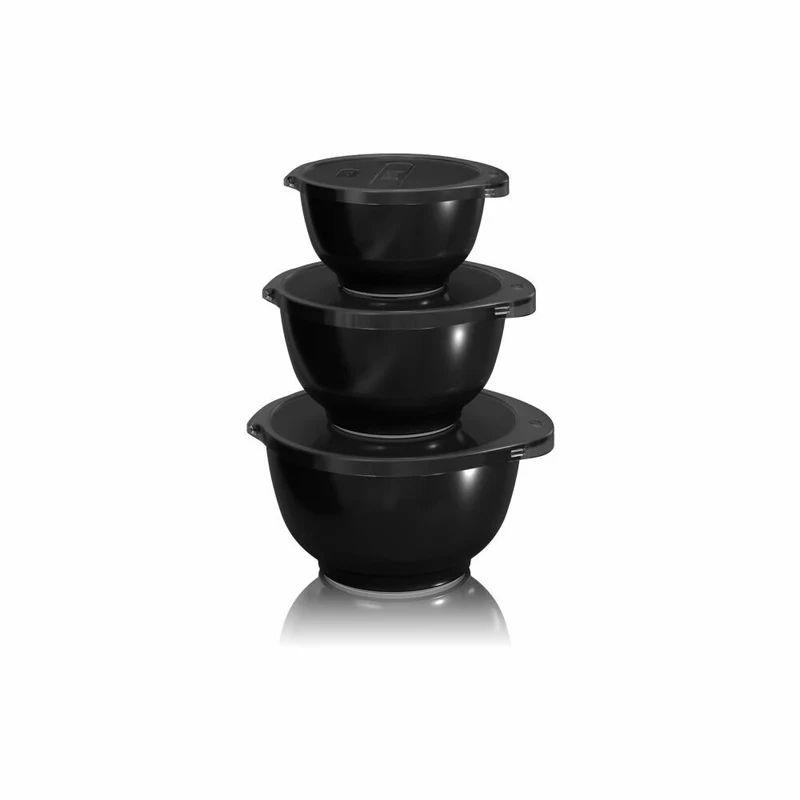 Rosti Mini-Schüssel-Set Margrethe New 6-tlg., Durostima, Black, 0.25 + 0.5 + 0.75 L, 29927