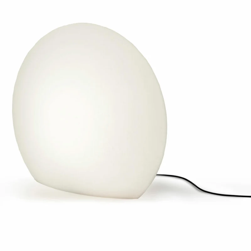 Authentics EGGO Outdoor Leuchtskulptur L, Bodenleuchte, Dekoleuchte, Dekolampe, Weiß, 824556