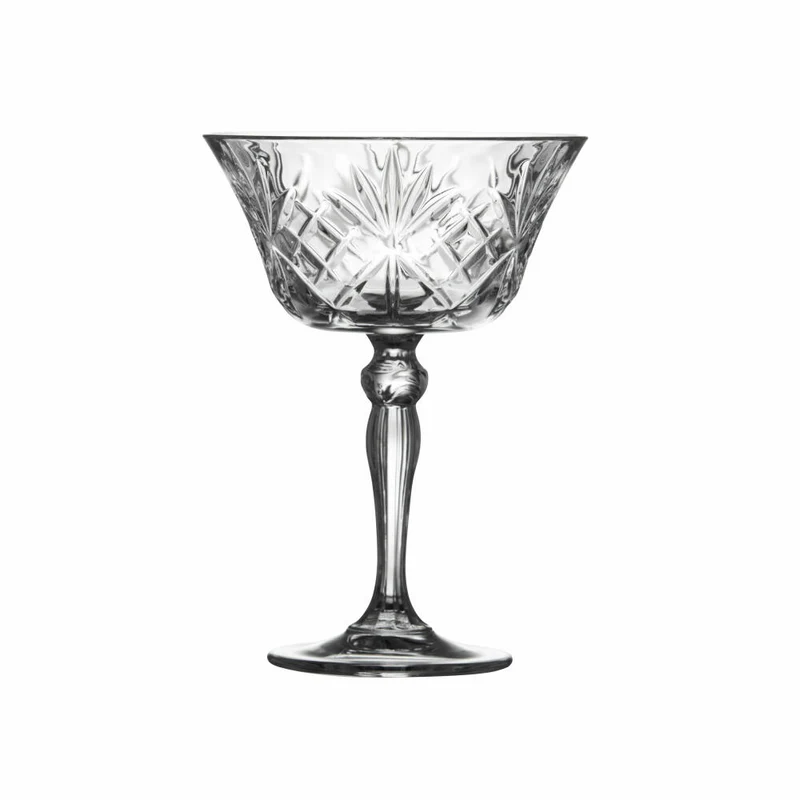 Lyngby Glas Champagner-Schale Melodia 4er Set, Kristallglas, Transparent, 260 ml, 33655