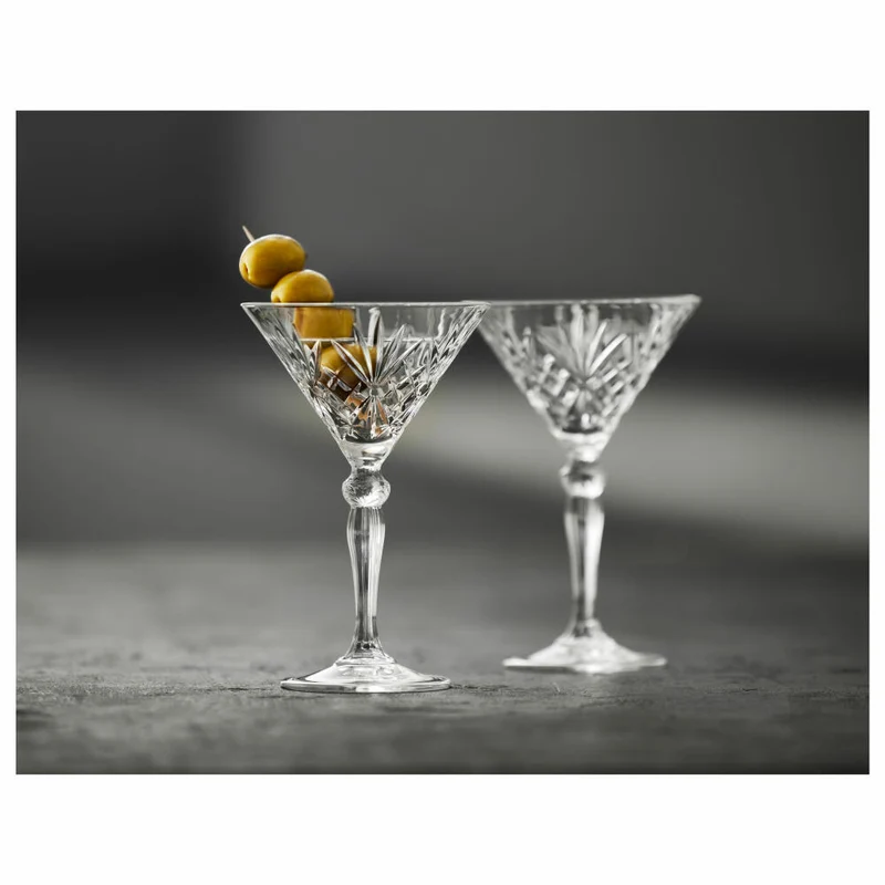 Lyngby Glas Cocktailglas Melodia 4er Set, Kristallglas, Transparent, 210 ml, 33657
