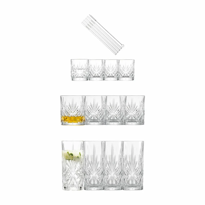 Schott Zwiesel Barset Show 17-tlg., Kristallglas, Transparent, 124010