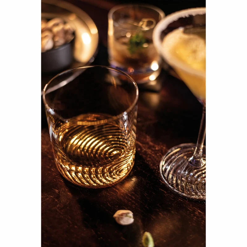Zwiesel Glas Whiskyglas groß Echo 4er Set, Kristallglas, Transparent, 399 ml, 123377