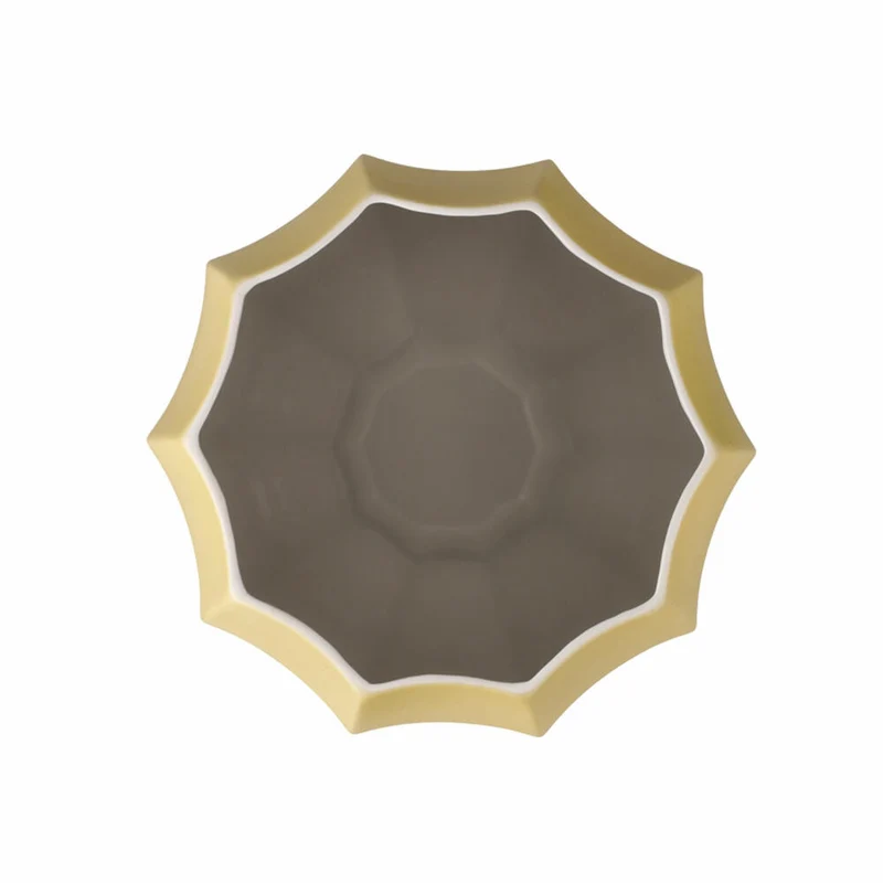 Goebel Vase Concave, Biskuit-Porzellan, Champagner, 22.5 cm, 23122931