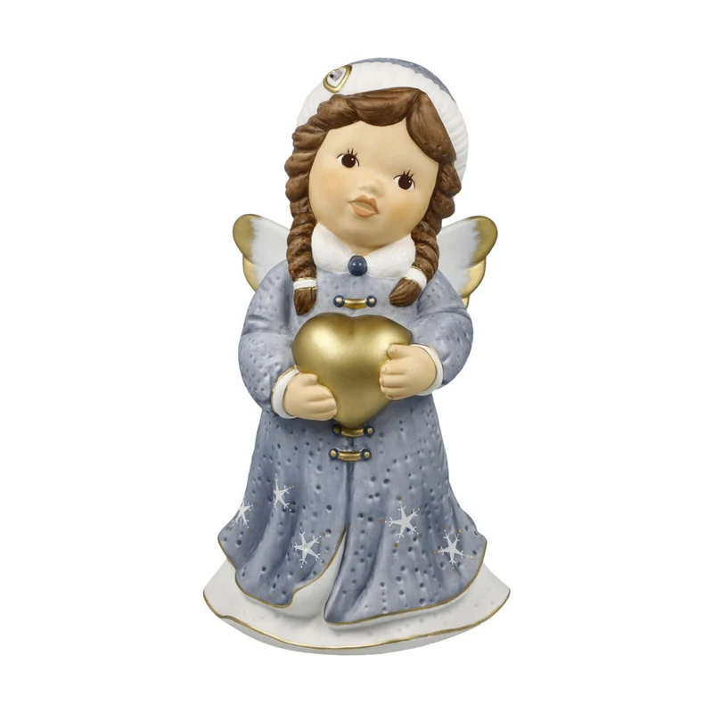 Goebel Engel Winterliebe, Biskuit-Porzellan, Bunt, Limited Edition, 11751051