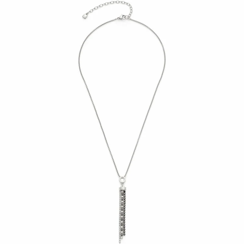 Leonardo Jewels Halskette 42 Atura, Kette, Schmuckkette, Modeschmuck, Edelstahl, Glasperlen, Zirkonia, 024316