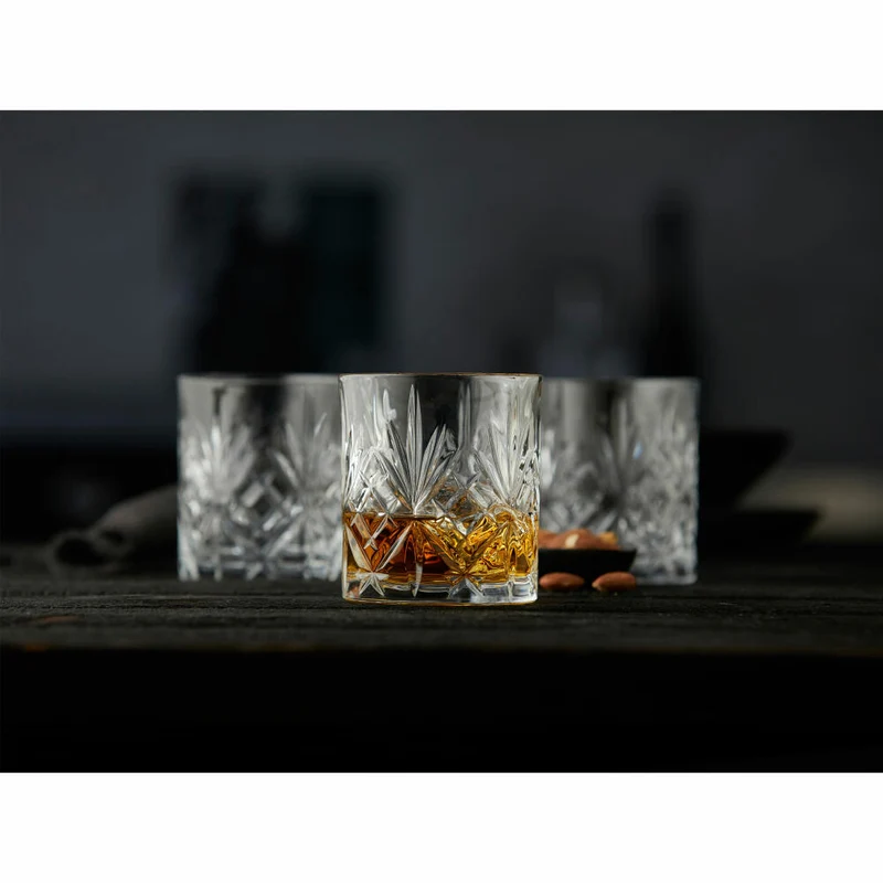 Lyngby Glas Whiskyglas Melodia 6er Set, Tumbler, Kristallglas, Klar, 310 ml, 916107