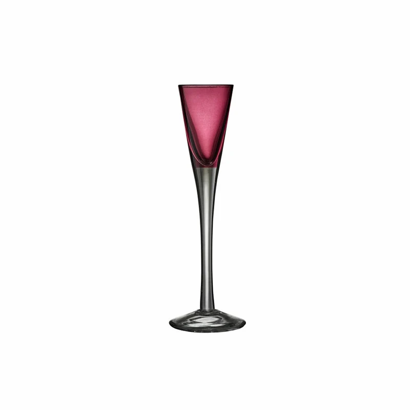 Lyngby Glas Schnapsglas-Set 6-tlg., Stielgläser für Spirituosen, Glas, Bunt, 916208