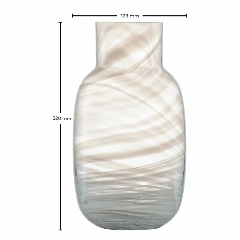 Zwiesel Glas Handmade Vase Snow Waters S, Kristallglas, Weiß, 123428