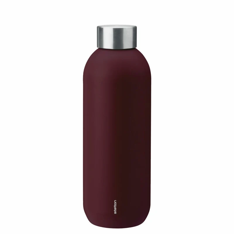 Stelton Isolierflasche Keep Cool, Edelstahl, Kunststoff, Berry, 600 ml, 355-22