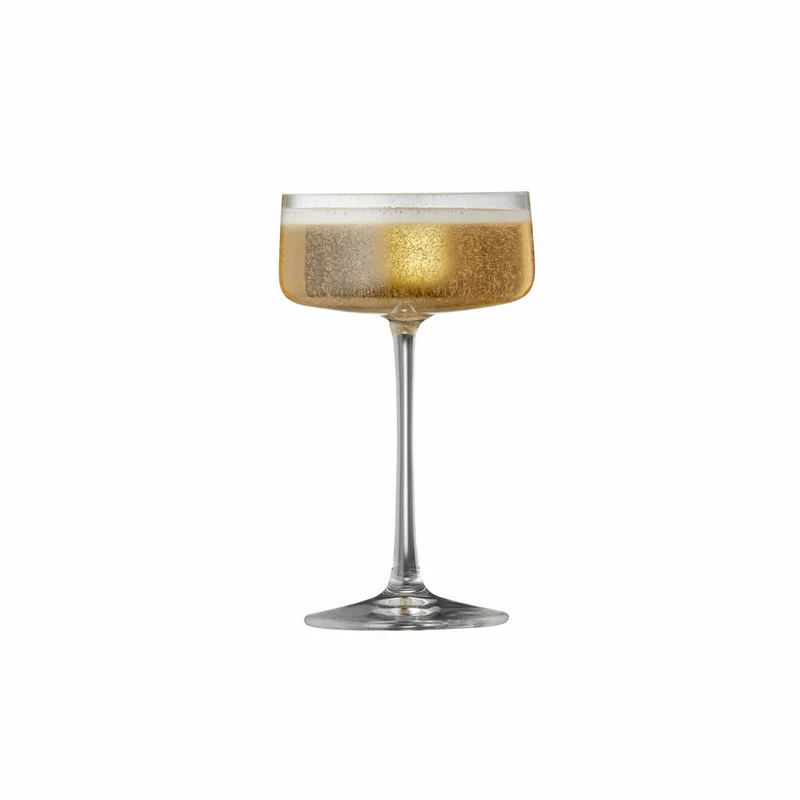 Lyngby Glas Champagner-Schale Zero 4er Set, Kristallglas, Klar, 260 ml, 12269