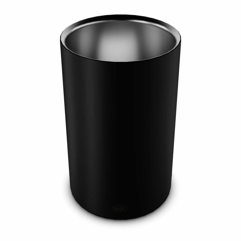 alfi Flaschenkühler VINO, Weinkühler, Flaschen Kühler, Getränkekühler, Edelstahl, Velvet Black Mat, 0457232100