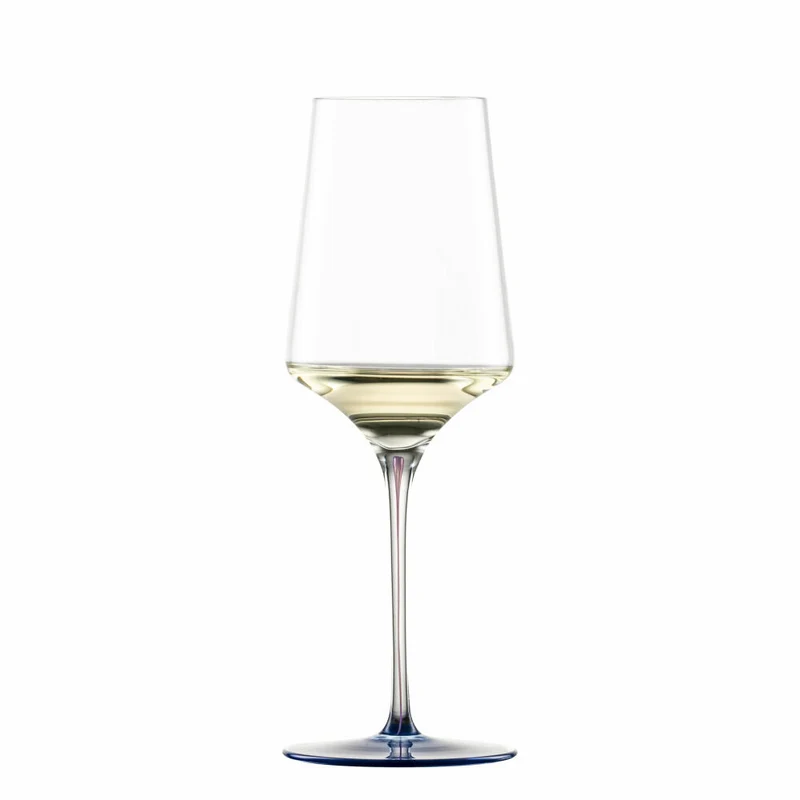 Zwiesel Glas Handmade Weißweinglas Ink, Kristallglas, Nachtblau, 407 ml, 123418