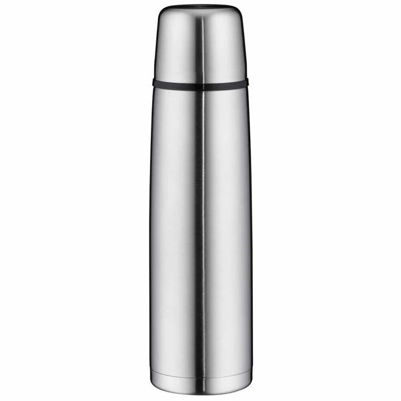 alfi Isolierflasche ISOTHERM PERFECT Drehverschluss, Isoflasche, Thermoflasche, Flasche, Edelstahl, Stainless Steel Mat, 1 L, 5107205100