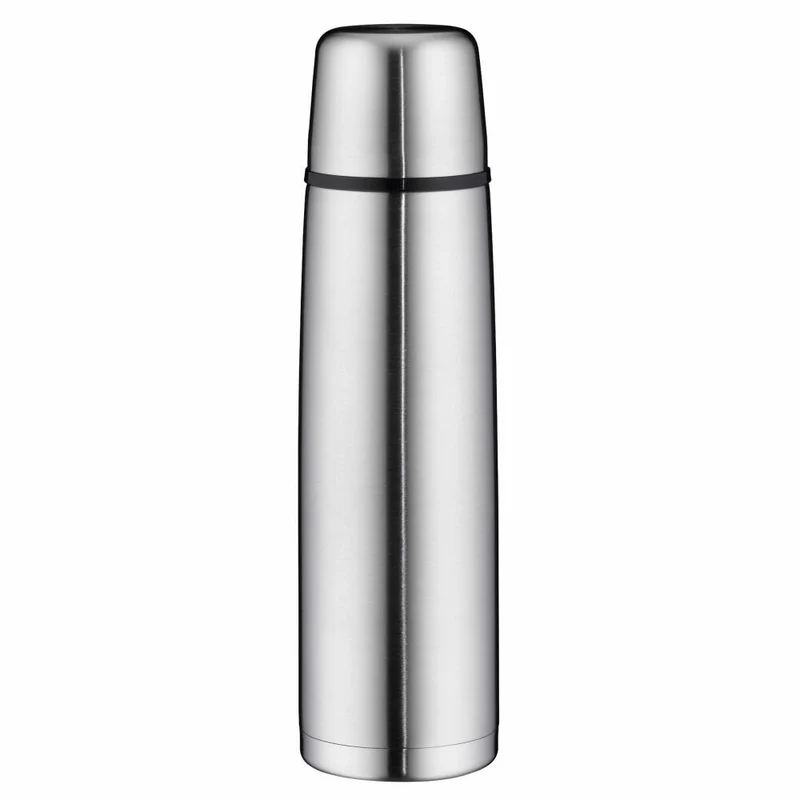 alfi Isolierflasche ISOTHERM PERFECT Drehverschluss, Isoflasche, Thermoflasche, Flasche, Edelstahl, Stainless Steel Mat, 1 L, 5107205100